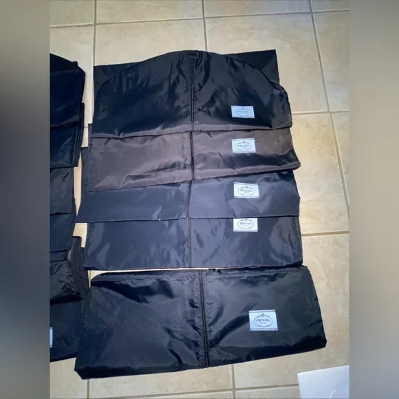 Authentic Prada Garment Bag Dark Navy Nylon Full Zip 25x 60 New/USED Lot 13